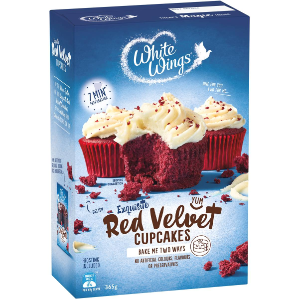 White Wings Red Velvet Cupckaes Baking Mix 365g