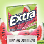 Wrigleys Extra Chewing Gum Fruit Sensations Sweet Watermelon 15 Pieces X 10 Pack - USA