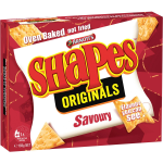 Arnotts Shapes Original Crackers Biscuits Savoury Box 185g