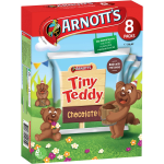 Arnotts Tiny Teddy Teddies Biscuits Chocolate Box 8 Pack
