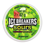 Ice Breakers Sours Sugar Free Candy Watermelon and Green Apple Tub 42g X 2 Tubs