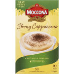 Moccona Coffee Strong Cappuccino Sachets 10 Pack