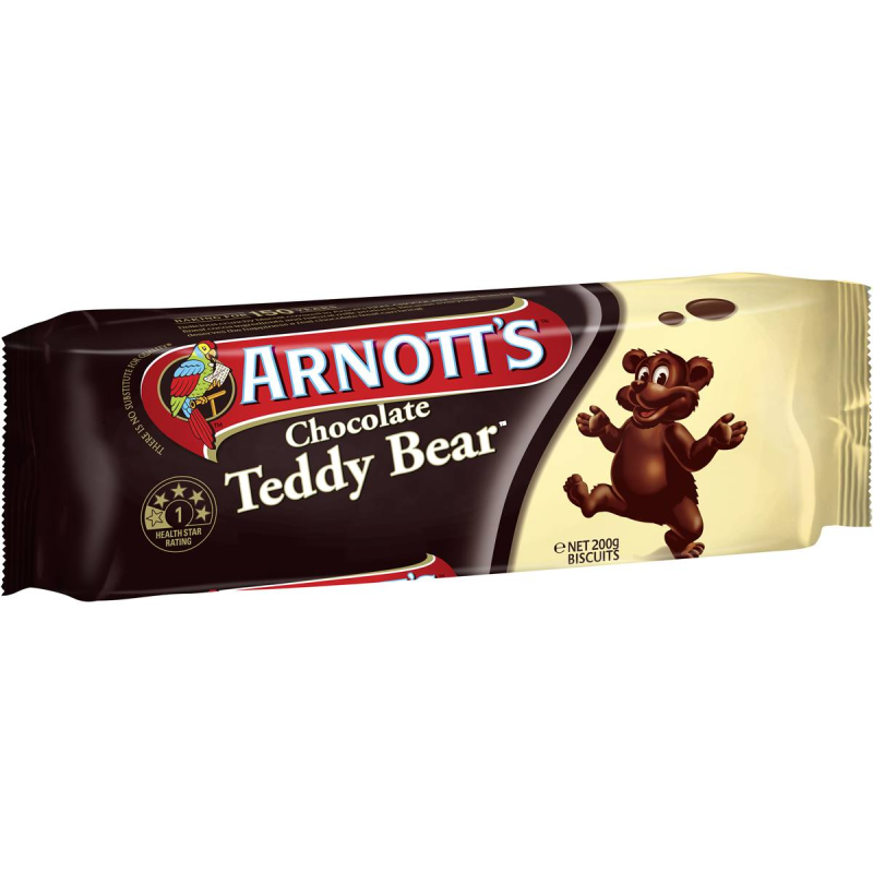 Arnotts Chocolate Teddy Bear Biscuits 200g