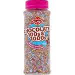 Dollar Sweets Chocolate 100s and 1000s Sprinkles Cake Decorating Topping 130g