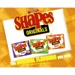 Arnotts Shapes Original Crackers Biscuits Cheddar Cheese Box 175g