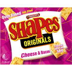 Arnotts Shapes Original Crackers Biscuits Cheese and Bacon Box 180g