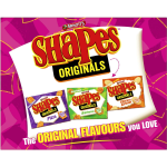 Arnotts Shapes Original Crackers Biscuits Cheese and Bacon Box 180g