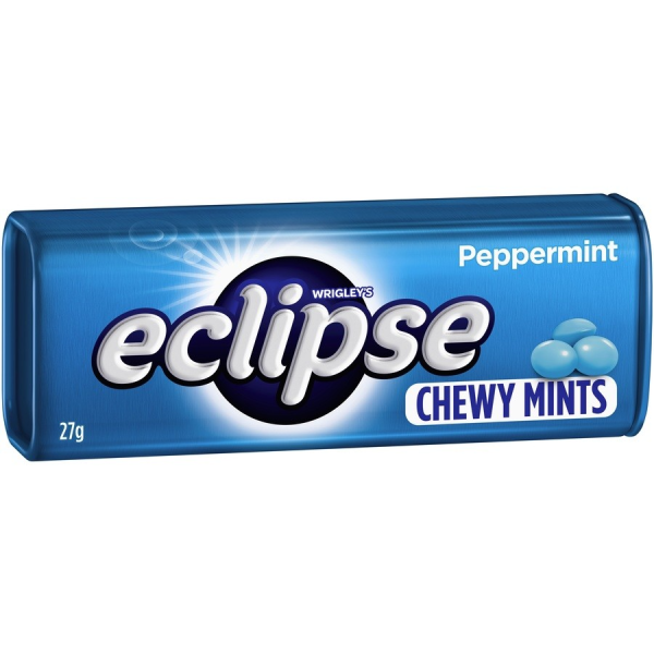 Wrigleys Eclipse Chewy Mints Peppermint Tin 27g X 20 Tins