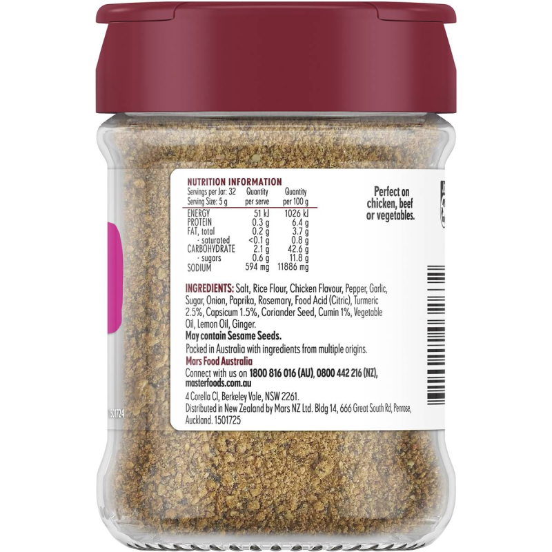 Masterfoods Moroccan Mild Spice Blend Seasoning 160g