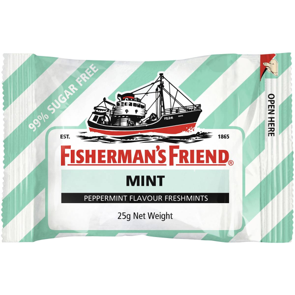 Fishermans Friend Mints Extra Strong Menthol Lozenges Mint 25g X 12 Units