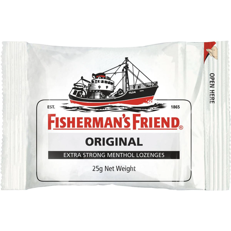 Fishermans Friend Mints Extra Strong Menthol Lozenges Original 25g X 12 Units
