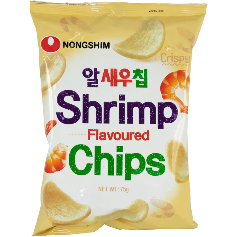 Nongshim Shrimp Meat Chip Flavoured Chips Snack Pack 75g X 20 Bags