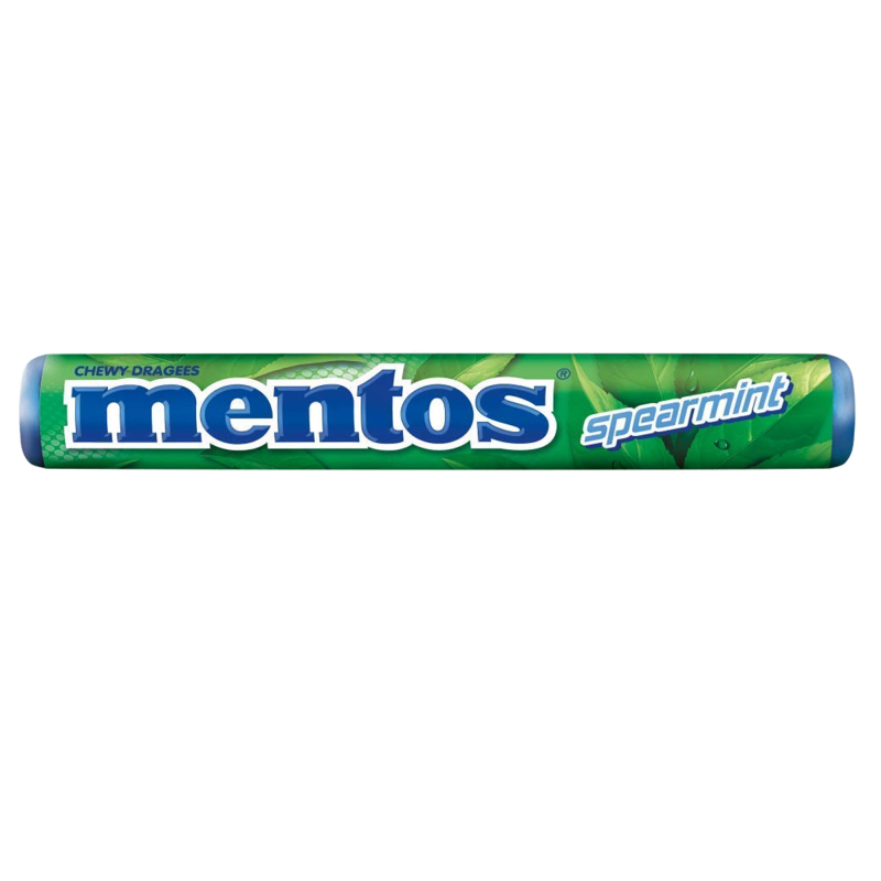 Mentos Spearmint Chews Roll 37g X 40 Rolls