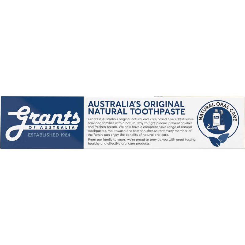 Grants of Australia Whitening Toothpaste with Baking Soda and Mint 110g