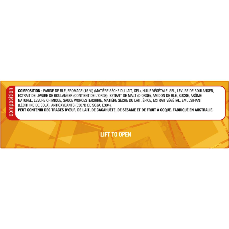 Arnotts Shapes Original Crackers Biscuits Cheddar Cheese Box 175g