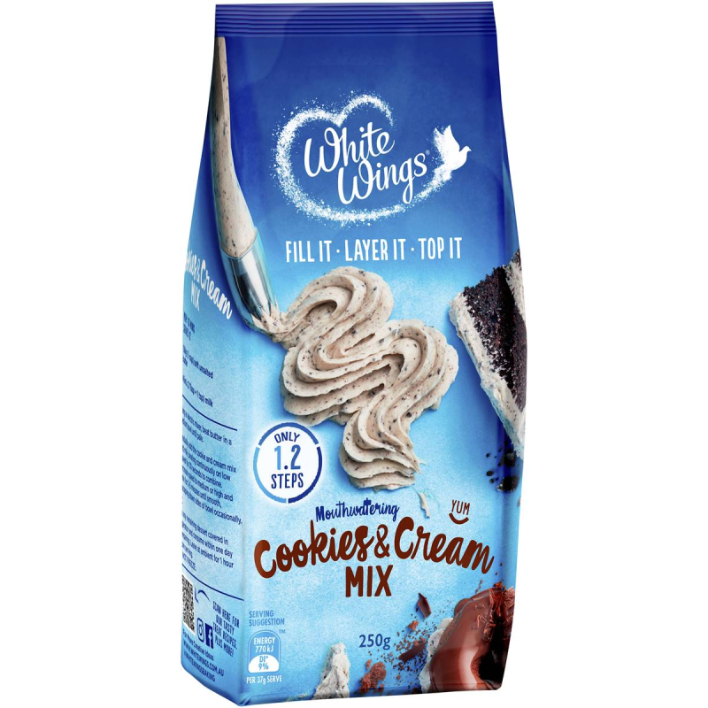 White Wings Cookies and Cream Dessert Baking Mix 250g
