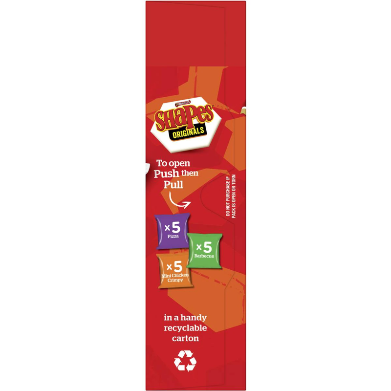 Arnotts Shapes Original Crackers Variety Box 15 Pack