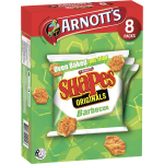 Arnotts Shapes Original Crackers Barbeque BBQ Box 8 Pack