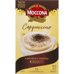 Moccona Coffee Cappuccino Sachets 10 Pack