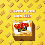 Arnotts Shapes Original Crackers Biscuits Cheddar Cheese Box 175g