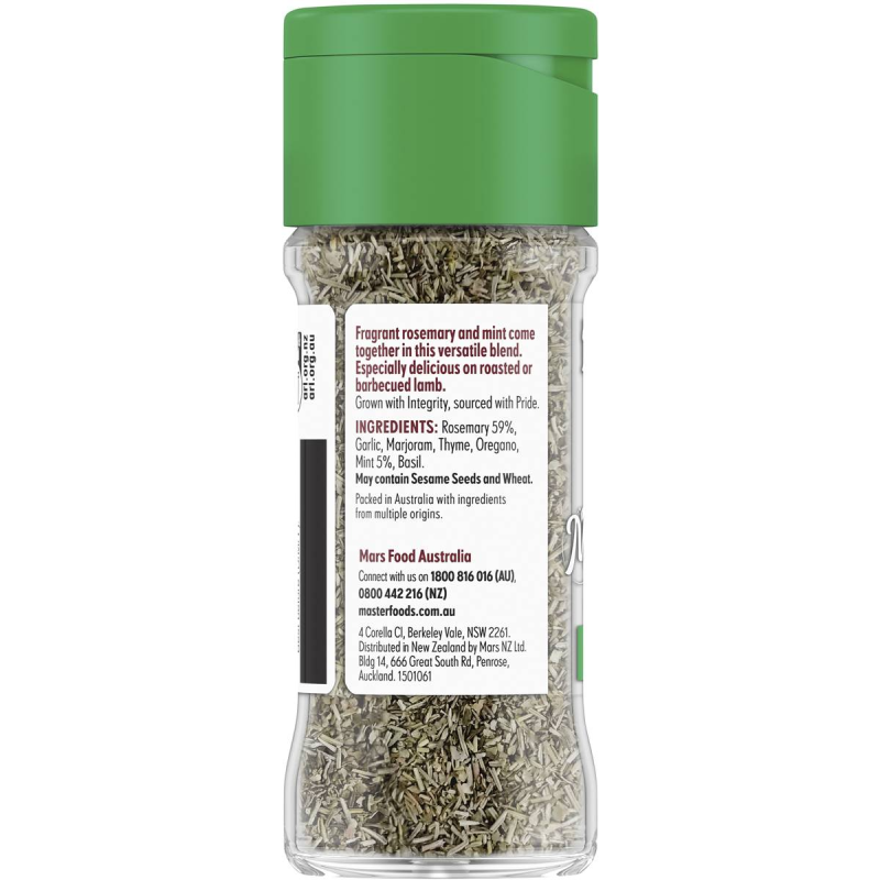 Masterfoods Lamb Herbs Blend Seasoning 15g