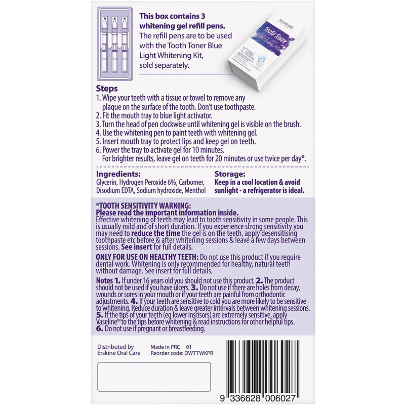 Designer White Tooth Toner Teeth Whitening Strips 28 Pack