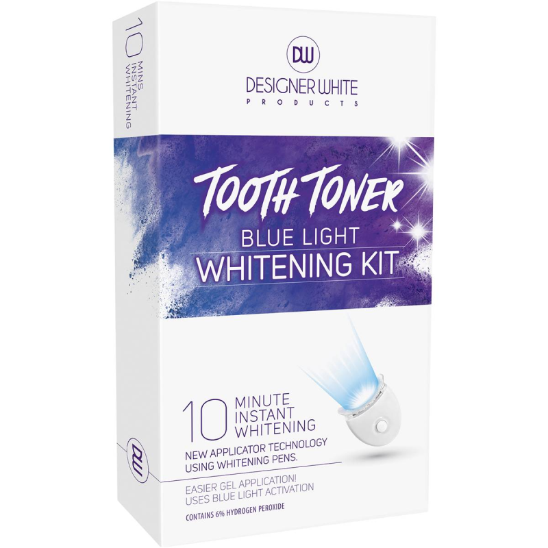 Designer White Tooth Toner Blue Light Teeth Whitening Kit