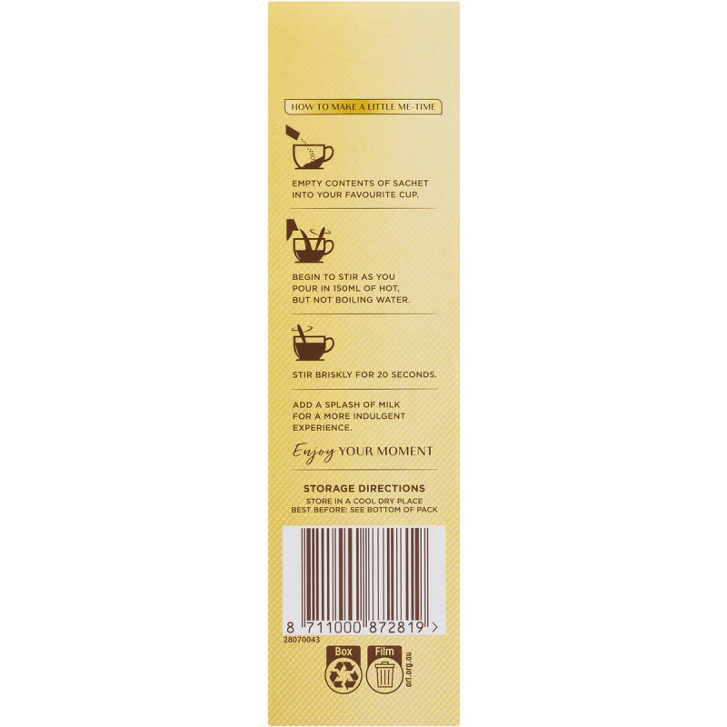 Moccona Coffee Cappuccino Sachets 10 Pack