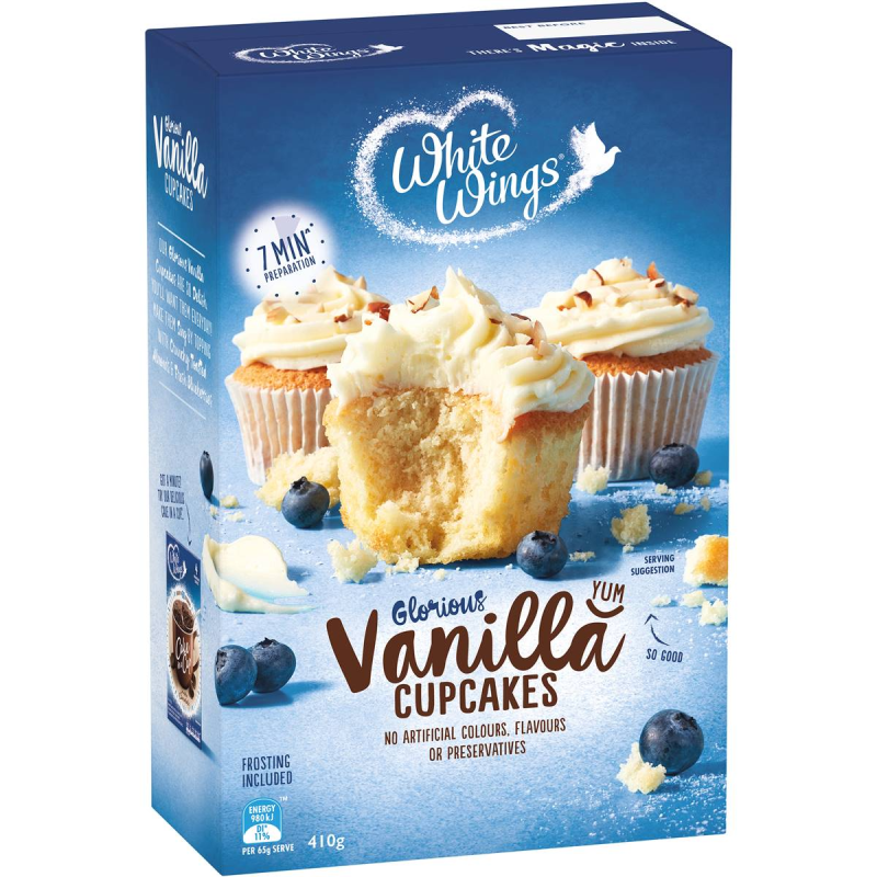 White Wings Vanilla Cupcakes Baking Mix 410g
