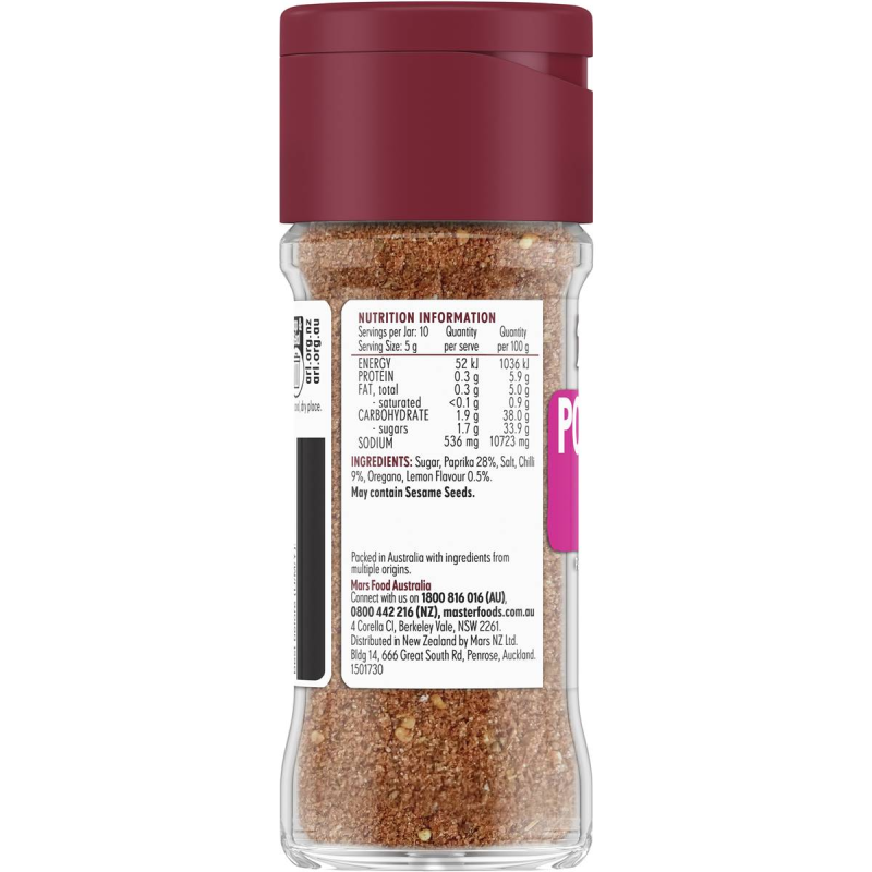 Masterfoods Portuguese Chicken Medium Spice Blend Seasoning 50g