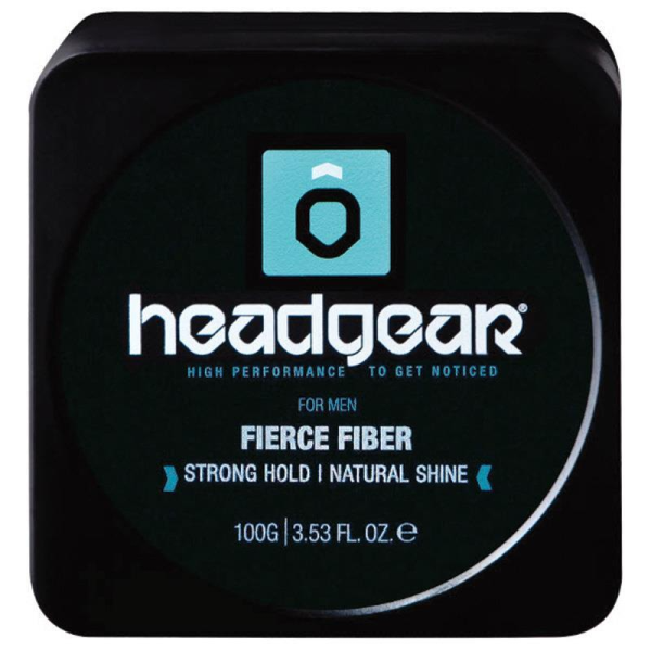 Headgear Strong Hold Natural Shine Fierce Fibre Mens Hair Styling 100g