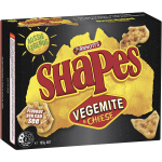 Arnotts Shapes Original Crackers Biscuits Vegemite and Cheese Box 165g
