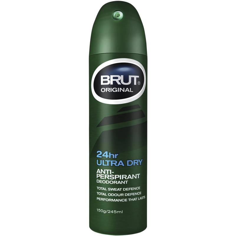 Brut Original 24 Hour Ultra Dry Antiperspirant Deodorant Spray 245ml