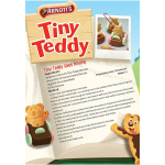 Arnotts Tiny Teddy Teddies Biscuits Half Coated Milk Chocolate Snack Box 200g