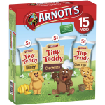 Arnotts Tiny Teddy Teddies Biscuits Variety Box 15 Pack