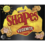 Arnotts Shapes Original Crackers Biscuits Vegemite and Cheese Box 165g