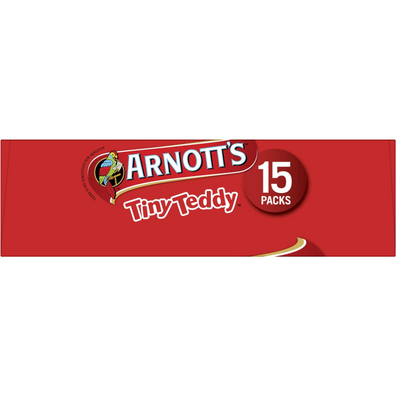 Arnotts Tiny Teddy Teddies Biscuits Variety Box 15 Pack