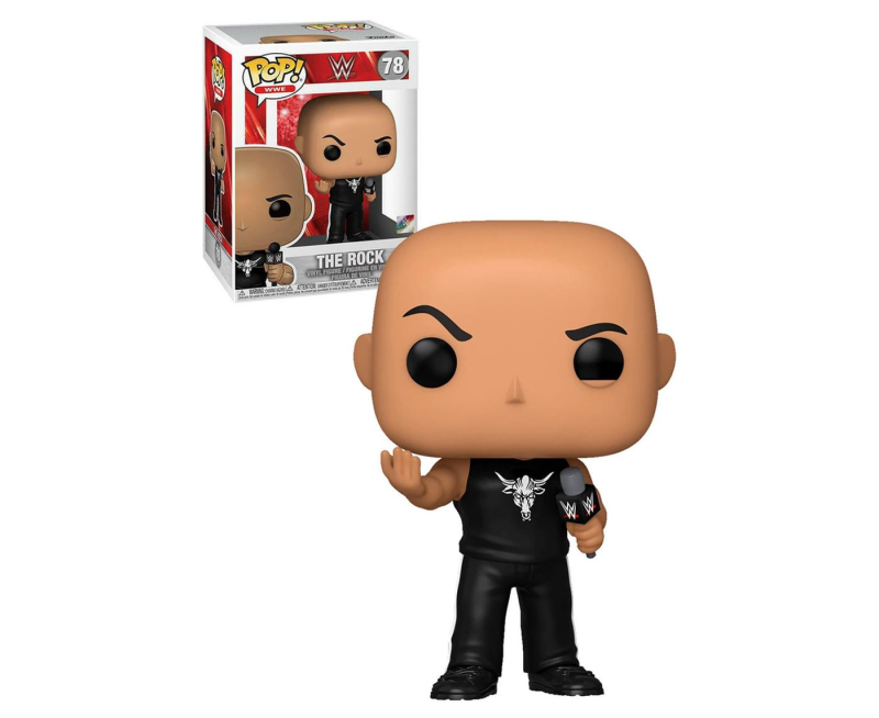 WWE The Rock Dwayne Johnson with Microphone Pop! Vinyl Figure