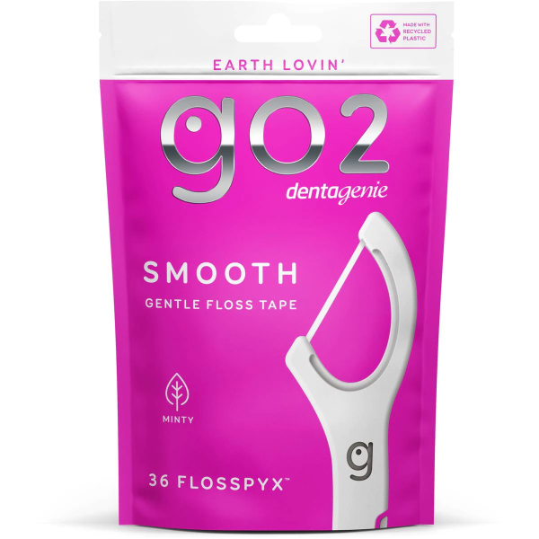 Go2 Dentagenie Smooth Gentle Teeth Floss Tape Mint Flavour 36 Pack