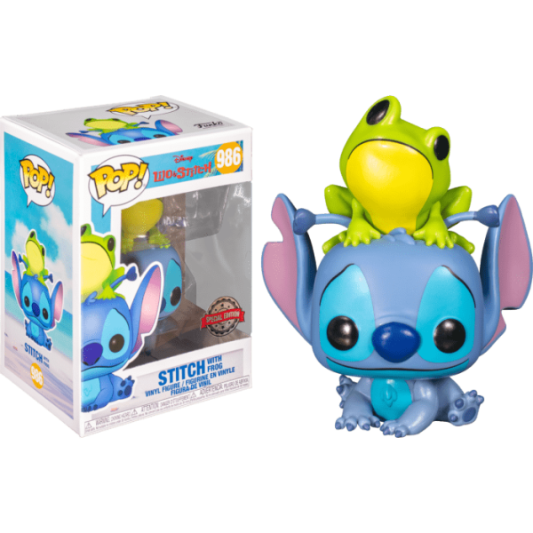 Stitch With Frog Pop! Vinyl #986