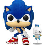 Sonic the Hedgehog Sonic With Chao Flocked Pop! Vinyl #1036