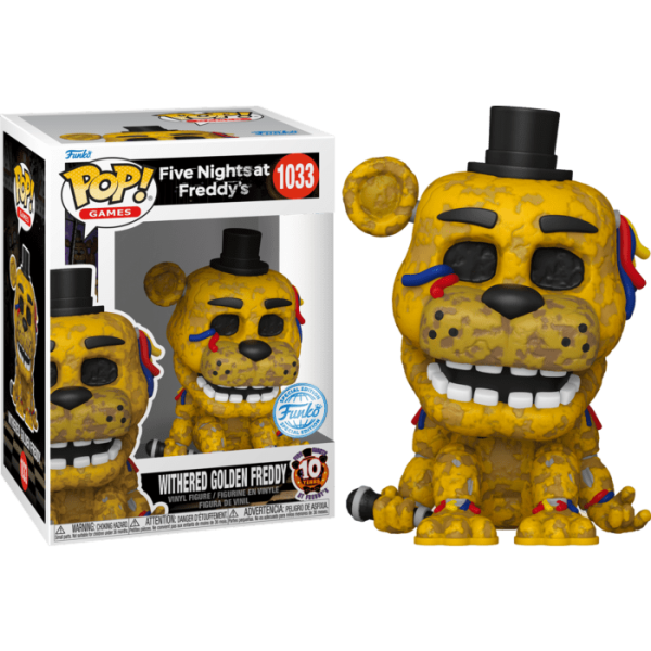 Five Nights at Freddys FNAF Withered Golden Freddy Pop! Vinyl