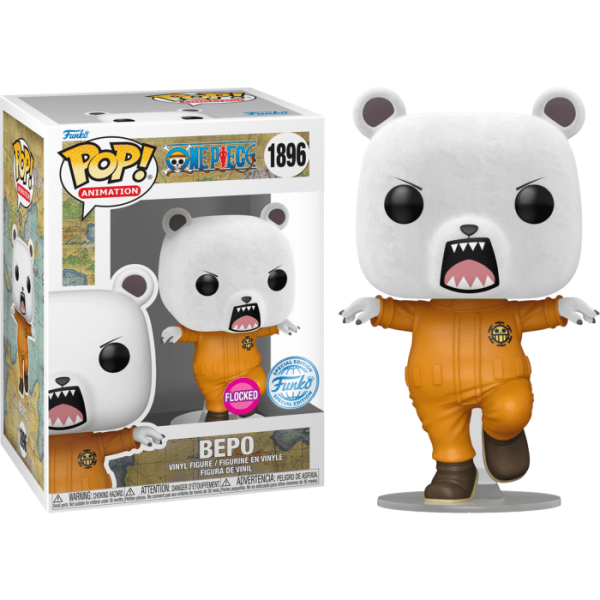 One Piece Bepo Flocked Pop! Vinyl #1896