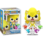 Super Sonic With Emeralds Flocked Pop! Vinyl #1059
