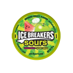 Ice Breakers Sours Sugar-Free Candy Watermelon and Green Apple Tub 42g X 2 Tubs