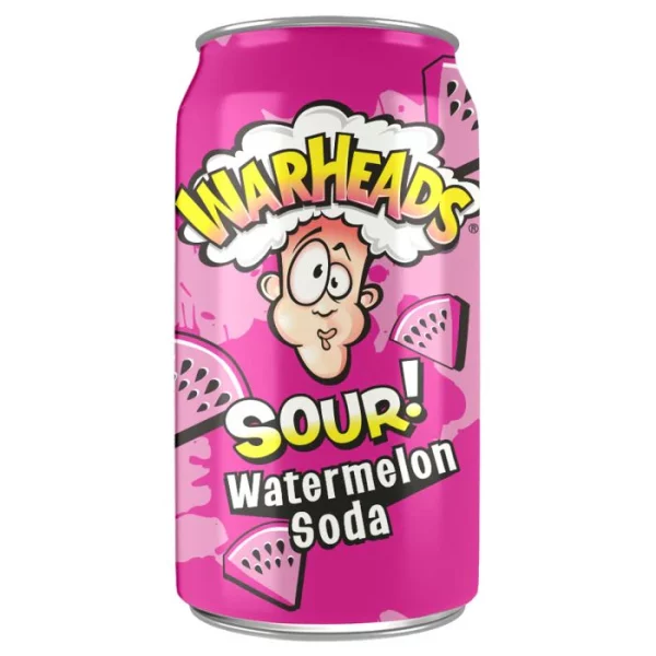 Warheads Sour Watermelon Soda Can 355ml