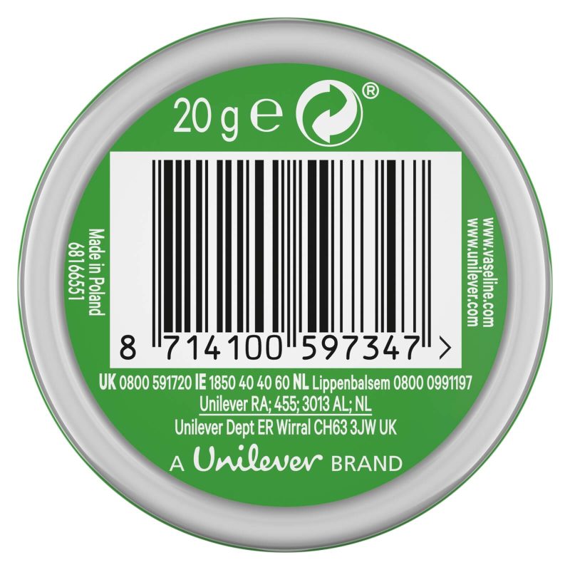 Vaseline Lip Therapy Petroleum Jelly Balm Aloe Vera 20g