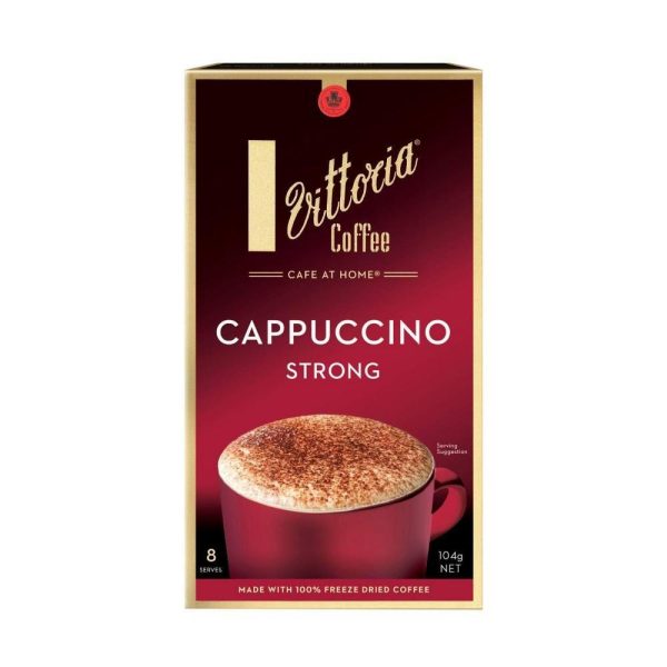 Vittoria Coffee Strong Cappuccino Sachets 8 Pack