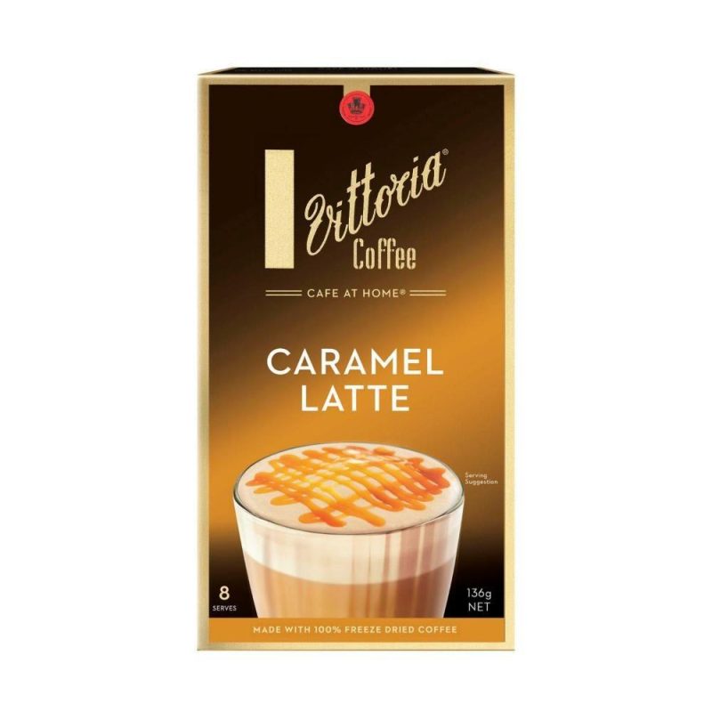 Vittoria Coffee Caramel Latte Sachets 8 Pack