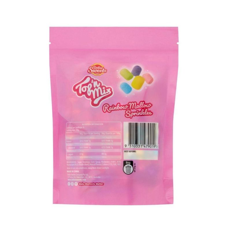 Dollar Sweets Top N Mix Crackling Popping Candy Sprinkles Cake Decoration 80g